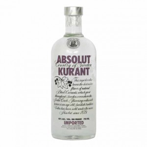 Absolut Kurant Vodka 40%  (1L)