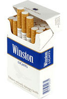 6 Cartons of Winston Light/Blue  King Size Box Cigarettes