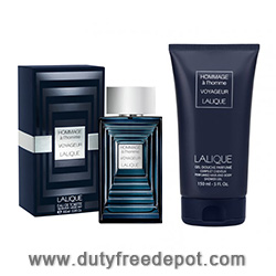 Lalique hommage à l'homme Voyageur 2014 Set (Eau de Toilette 100ml, Shower Gel Tube 150ml)