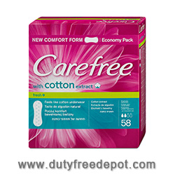 Carefree with cotton extract fresh Slipeinlagen 58 Unit