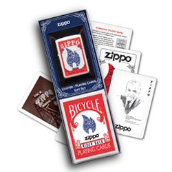 Zippo  214 Flame lighter and Playing Cards - Gift Set (model: 24880)