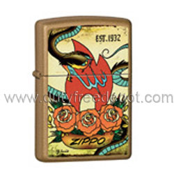 Zippo 24043 Tatto Honey Gold