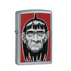 Zippo Shrunken Head Street Chrome Lighter (model: 24737)