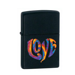 Zippo  28045 Colourful Love Black Matte Lighter