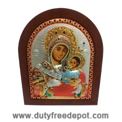 Colored Icon Silver Plate by Religious Gifts