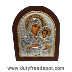 Colored Icon Silver Plate by Religious Gifts